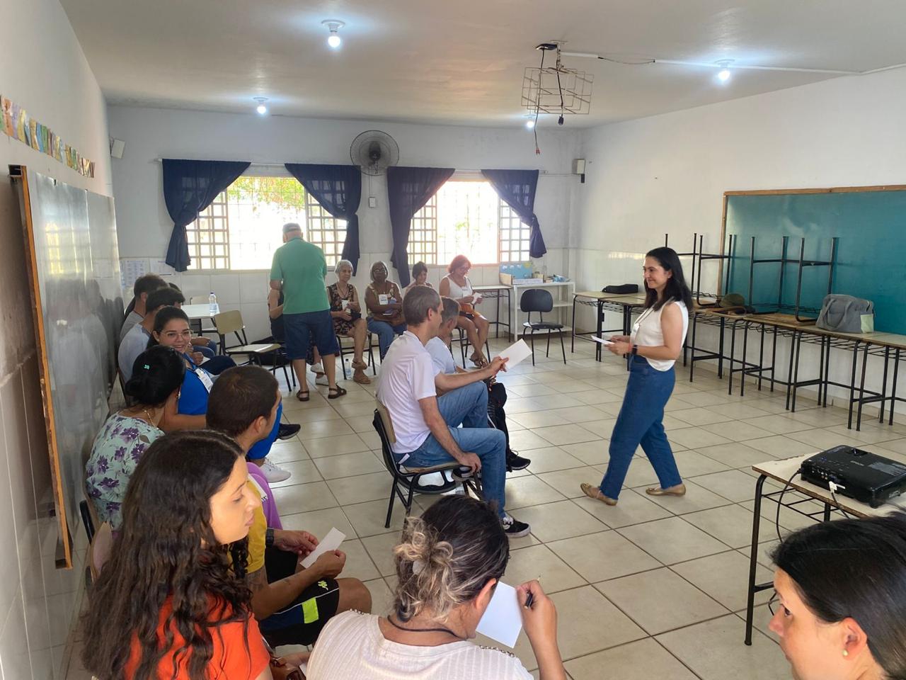 Oficina em grupo durante o EFAS